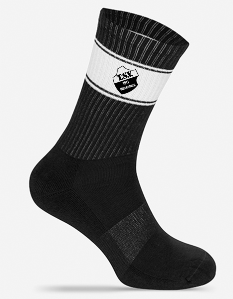 Socken - colored "TSV Wasenberg" - verschiedene Größen - schwarz